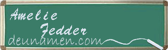 Amelie Fedder Visitenkarte